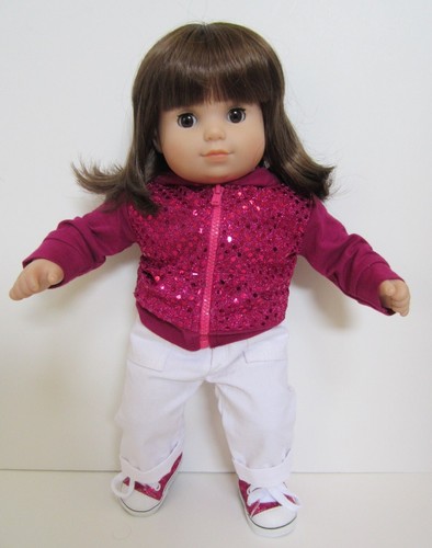 Set pantaloni paillettes rosa