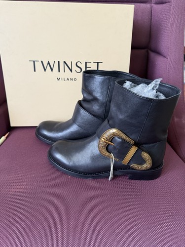 Twinset stivaletti donna neri - stivaletti,